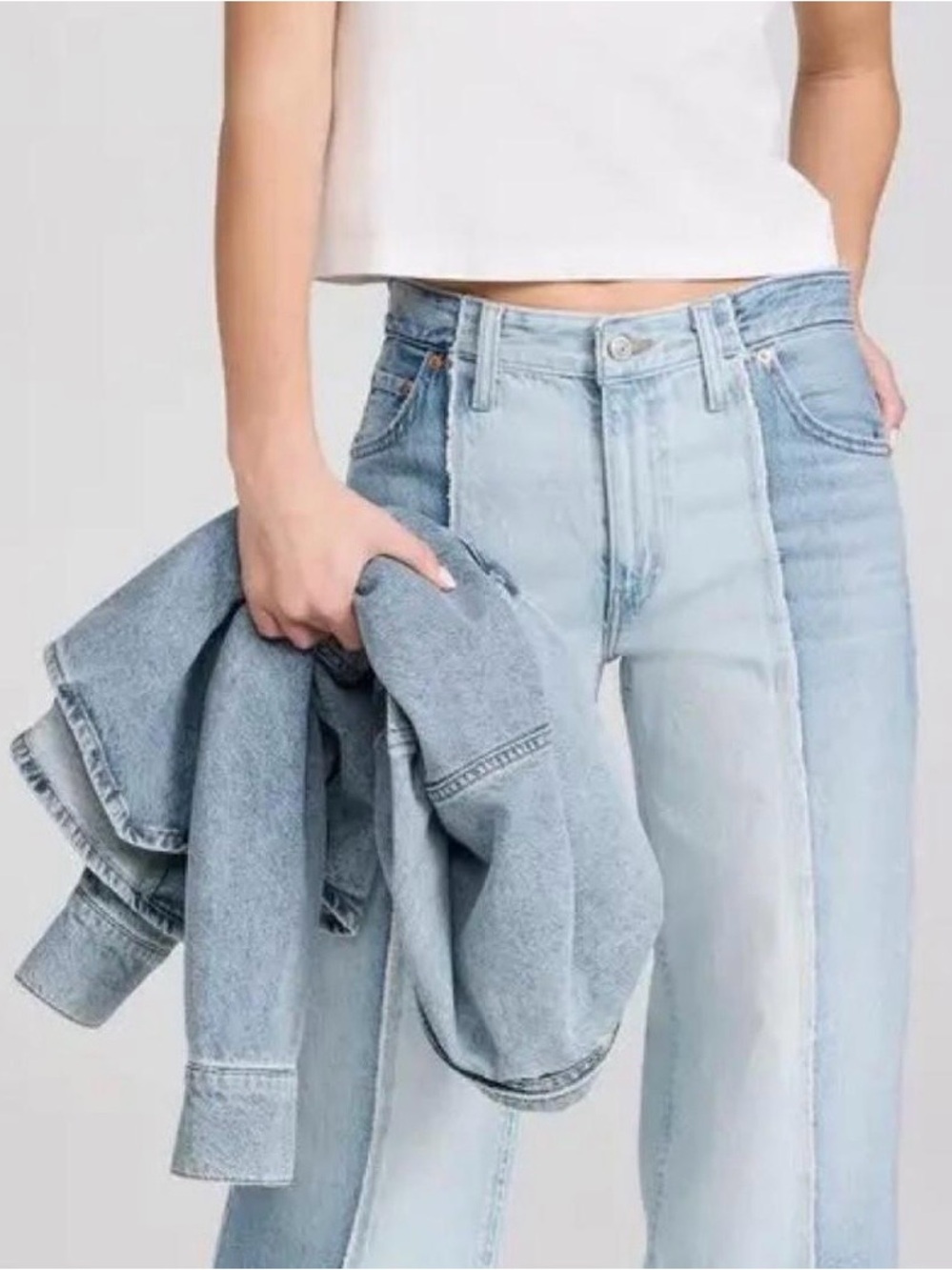 Levi's Baggy Dad Recrafted Cropped Jeans